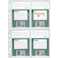 Durable DisquettesOrganisateurPochettes (Lecteur de CD), Rangement pour CD et vinyle, Transparent