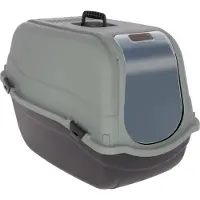 Kerbl Katzentoilete Emma Eco XL ( mit Filter, 65x44x46, schwarz/grüngrau) 80979