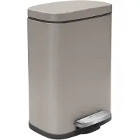 Spirella Récipient cosmétique , 12 litres, en acier inoxydable, modèle "Akira", pour salle de bain