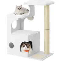 Feandrea Arbre à chat , hauteur de 88 cm, avec une cachette et des plateformes de repos