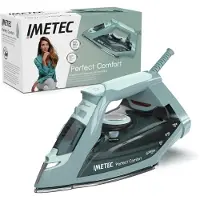 Imetec Perfect Comfort Fer à vapeur Semelle en acier inoxydable 2200 W Technologie d'économie d'énergie Ecologique Maniable