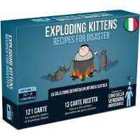 Exploding Kittens LLC Asmodee - Exploding Kittens : Recettes de désastres, jeu de société, jeu de groupe, de 2 à 5 joueurs, à partir de 7 ans, édition italienne