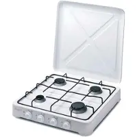 Bastilipo CG-400, Blanc, Plan de travail, Gaz, Émail, 4 zones de cuisson, 4 zones de cuisson