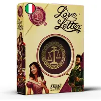 Asmodee : Love Letter (édition écologique), jeu de société, de 2 à 6 joueurs, à partir de 10 ans, édition italienne