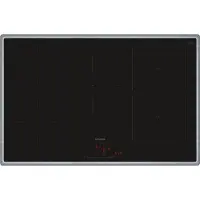 Siemens iQ500, Table de cuisson à induction, 80 cm, Noir, Avec cadre à poser, ED845HWB1E
