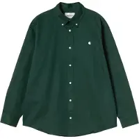 Carhartt WIP - Chemise en coton biologique - L/S Og Madison Shirt Dark Scarab en Coton - Taille L - Vert