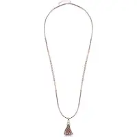 Leonardo Collier avec pendentif Cléa acier inoxydable,verre, (Acier inoxydable, Verre)