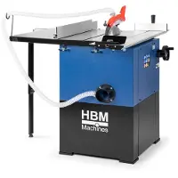 HBM Table de sciage circulaire avec table à rouleaux 2200 watts