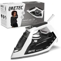 Imetec Fer à vapeur ZeroCalc Z1 2800 Technologie Anticalcare Plaque céramique Technologie d'économie d'énergie 2200 W Effet pressing 130 g Fonction Calc Clean Powerful