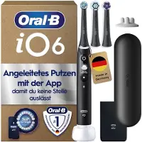 Oral-B iO Series 6 Plus Edition Brosse à dents électrique/ Electric Toothbrush, PLUS 3 brossettes de rechange y compris Whitening, étui magnétique