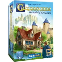 Giochi uniti Carcassonne: Espansione 1 - Locande & Cattedrali (Nuova Edizione) (Édition italienne) – Jeu de société – – 2-6 joueurs – 7+