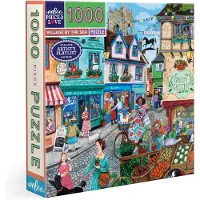 Eeboo Puzzle de 1000 pièces, "Village au bord de la mer" – Puzzle pour adultes, 1000 pièces