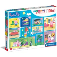 Clementoni puzzle 10en1 SuperKolor Peppa Pig 20271
