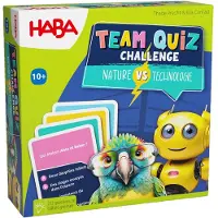 Haba : Jeu de questions "Nature contre Technologie" – avec 222 cartes de questions et bien plus encore