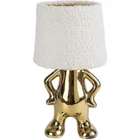 Rabalux 74215 Lampes de table Smurfy E14 1x MAX 40 céramique textile or
