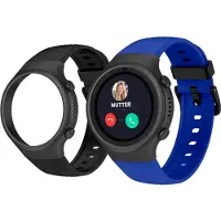 SPC Montre connectée Smartee 4G Junior Noir avec bracelet Bleu