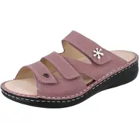Finn Comfort Mellow Grenada : Sandales d'été pour femmes, en cuir nubuck rose, taille 42