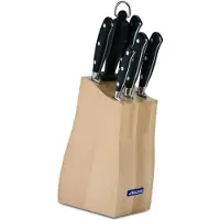 Arcos Bloc à couteaux avec cinq couteaux et acier Acier Acier Riviera 234200 NITRUM en bois de hêtre