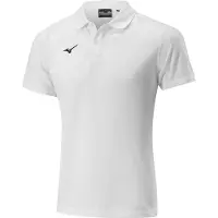 Mizuno Polo unisexe TEAM SHIZUOKA FT - 32EA8A06, couleur : blanc, matière : textile