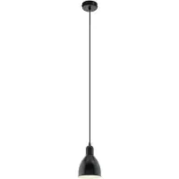 Eglo Lampe à suspension Priddy pendentif noir