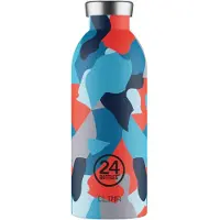 24Bottles Gourdes 'Van Orton' bleu clair / bleu foncé / rouge clair / noir