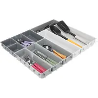 Joseph Joseph Blox ensemble de 10 Compartiments de Rangement en Plastique pour Cosmétiques Articles de Papeterie Ustensiles Tiroir Plastique