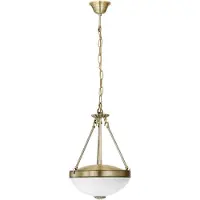 Eglo Savoy, Fixe, Bronze, Blanc, Métal, Verre, IP20