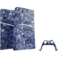 Contact Sales Kit de plastrons PS5 Slim Blue Wave Camo
