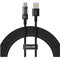 Baseus Câble USB-USB C Gem 100 W 2 m noir