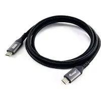 Equip Câble USB 4 Gen 3 C vers C, M/M, 2.0m, PD3.1 240W, 8K/60Hz, 40Gbps, Noir
