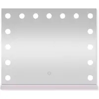 Sensahome Vanity Mirror Pro – Miroir de maquillage style Hollywood avec 12 lampes LED dimmables, 3 modes d’éclairage, 46 × 58 cm – blanc