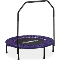 Relaxdays 10020802_0 Fitnesstrampolin blau 102,0 cm