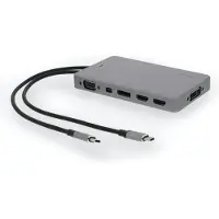 LMP Display Dock 2 USB 3.2 Gen 1 (3.1 Gen 1) Type-C câblé Gris