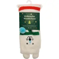 Sonstige Verlage Merveille de Noël, chaussettes douces pour le canapé, ours polaire, tailles 36-41