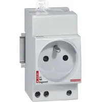 Legrand G380 Prise 1X Schuko avec éclipses 2.5M 230V AC sur rail TH35