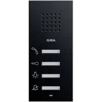 Gira Téléphone d'intérieur audio 1250005 AP Système 55 noir - noir (1250005)