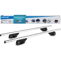 Fiskars FISCHER Porte-rails pour voiture "TopLine L", longueur : 1,20 m Porte-rails de base de qualité supérieure en aluminium, pour rails ouverts - 1 pièce (126004)