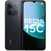 Xiaomi Smartphone Redmi 15C 4G, 4 Go de RAM / 128 Go de stockage, écran HD+ de 6,9 pouces avec taux de rafraîchissement de 120 Hz, NFC, batterie de 6000 mAh, double SIM, couleur noire