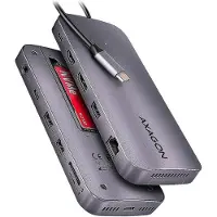 Axagon HMC-12GM2 laptop dock/port replicator Wired USB 3.2 Gen 2 (3.1 Gen 2) Type-C Grey