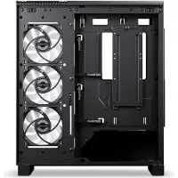 Phanteks Boîtier moyen tour E-ATX NV5X RGB avec panneaux vitrés (noir) (ATX, E-ATX), Boîtier PC, Noir