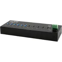 EXSYS GmbH HUB métallique 10 ports USB 3.2 Gen 2x1, 4x USB-C + 6x USB-A (EX-12280HMS)
