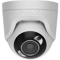 Ajax Caméra de Sécurité IP Turret PoE 5MP 2.8mm IP65 IK08 Blanche - AJ-TURRETCAM-5-HL-W