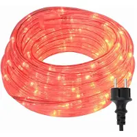 vidaXL Corde lumineuse avec 2400 LEDs rouge 100 m PVC