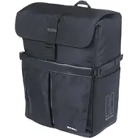 Basil Panier vélo - - SAC DE VÉLO MOVE - 15 L - Imperméable - Crochets MIK - Noir