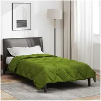 vidaXL - Couverture d'été 200 x 140 cm, couleur verte, 200 g/m²