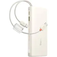 Baseus Batterie externe 20000 mAh 100W avec câbles USB-C intégrés, noire