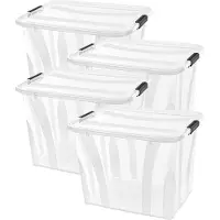 Siena Home Boîte de rangement Anzio 55 l, lot de 4