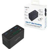 Logilink Mini station d'accueil PC/Mac HDMI, USB-C, USB