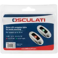 Osculati Feux de navigation LED NEMO gauche + droite 112,5°, emballage blister – 11.473.01