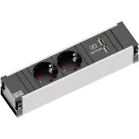 Bachmann CONI 2x Schutzkontakt 1x USB Charger